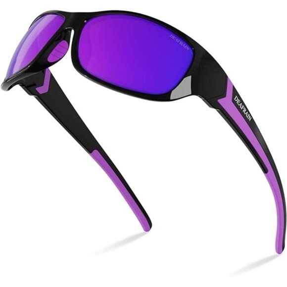 Polarized Sports Sunglasses for Men Women Driving Fishing Cycling Running